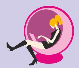 Mujer leyendo