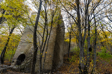 Fototapeta premium Georgian autumnal landscape