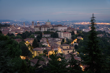 Obraz premium aerial view of Bergamo