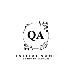 Letter QA Beauty Logo Template Vector