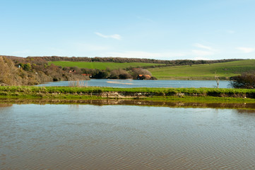 Cuckmere Haven flooded