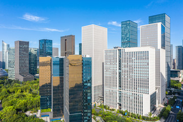 Obraz premium city skyline in hangzhou china
