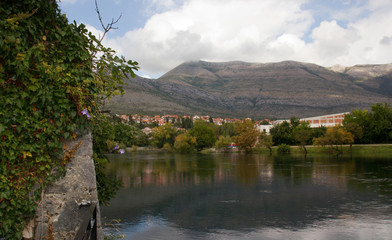 Beautiful river in Trebinje. Bosnia-Herzegovina.