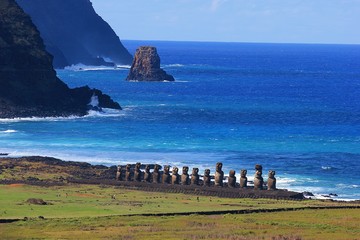 Paisaje de la Isla de Pascua