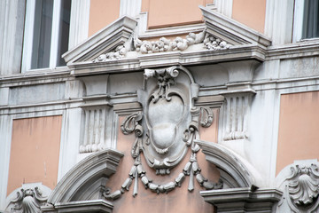 Fototapeta na wymiar detail of facade of building