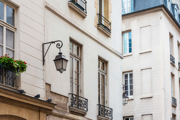Fototapeta na wymiar beautiful Street view of Buildings, Paris city, France