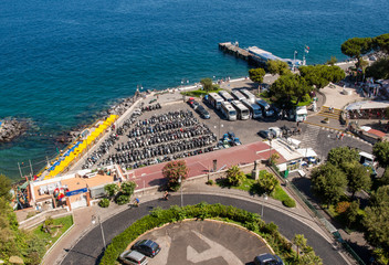  View of Marina and Bay of Naples, Sorrento, Neapolitan Riviera, Italy