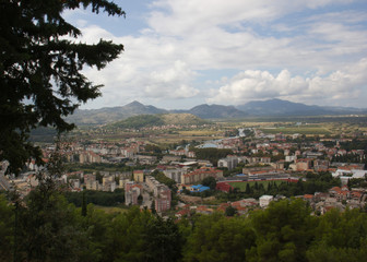 Fototapeta na wymiar Top view of the city of Trebinje. Bosnia-Herzegovina.