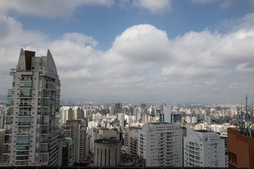 Fototapeta na wymiar Vista aérea da cidade de São Paulo