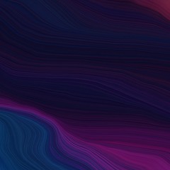 Fototapeta premium quadratic graphic illustration with very dark blue, very dark magenta and midnight blue colors. abstract fractal swirl waves. can be used as wallpaper, background graphic or texture