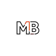 Letter MB logo icon design template elements