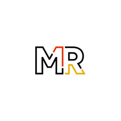 Letter MR logo icon design template elements
