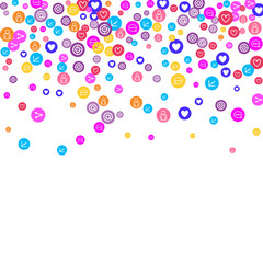 Social media marketing, Communication concept.