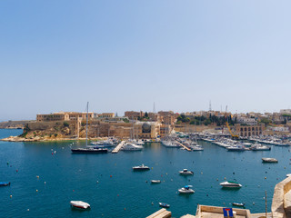 Fototapeta na wymiar View of Kalkara and the sea. Malta