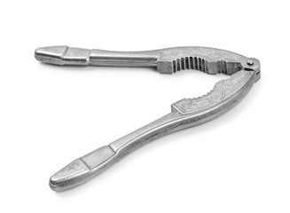 falling nutcracker on an isolated white background