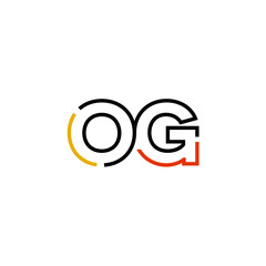 Letter OG logo icon design template elements