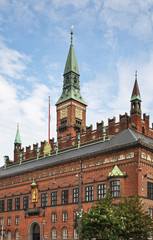 Fototapeta na wymiar City Hall in Copenhagen. Denmark