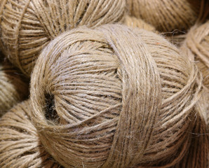 big ball of rough twine for sale in a haberdashery shop