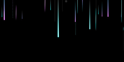 Fast Motion Neon. Glare Dynamic. Falling Glow.