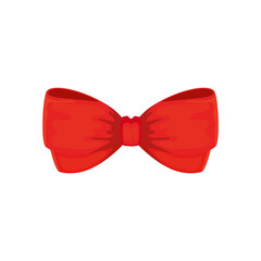 bow ribbon christmas decorative isolated icon vector illustration design