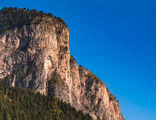 Fototapeta premium Beautiful alpine view of the dolomites near Plan de Gralba, South Tyrol, Italy