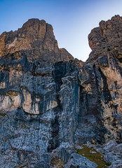 Beautiful alpine view of the dolomites near Plan de Gralba, South Tyrol, Italy