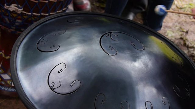 Musical Percussion Instrument RAV Vast.The analogue of the musical instrument Hang