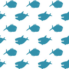 fish, pattern, set, seamless, pajamas