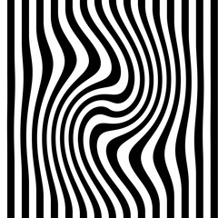 Visual effect with green and black lines