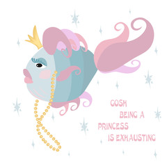  fish,   cartoon,  postcard, baby, template, frame, inscription,shirt,  princess,