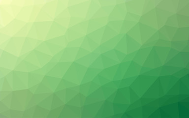 Fototapeta na wymiar Light Green vector polygonal illustration, which consist of triangles. Triangular pattern for your business design. Geometric background in Origami style with gradient.