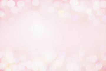 Beautiful pink bokeh background perfect for Valentines Day or Wedding Invitations. Free space for...