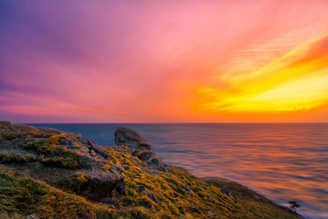 Scene of beautiful sunrise in the morning.