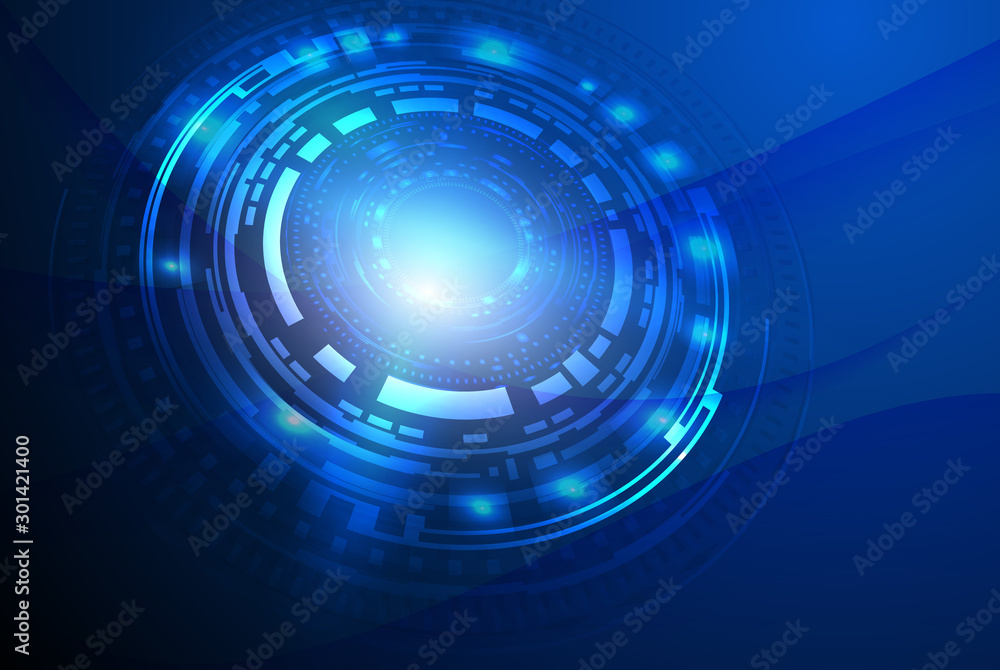 Aufkleber Futuristic and abstract background,Head up display concept.Vector EPS 10 illustration.