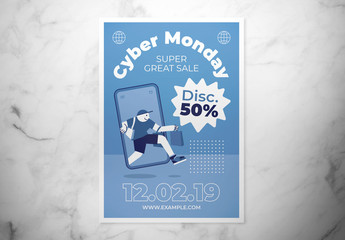 Cyber Monday Flyer Layout