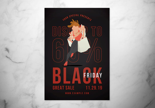 Black Friday Event Flyer Layout 