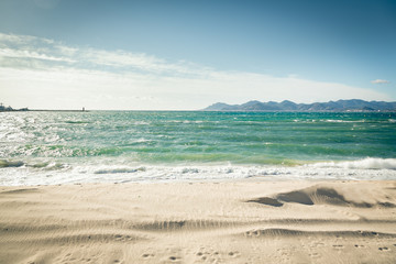 Beach Scenery near Cannes, France