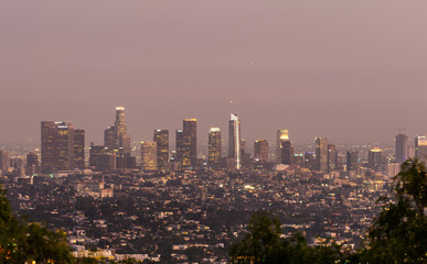 Fototapeta premium Panoramiczny widok na Los Angeles, USA