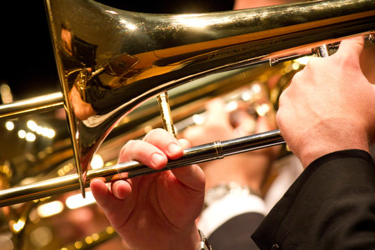 Trombone de Vara, instrumento de sopro, metais