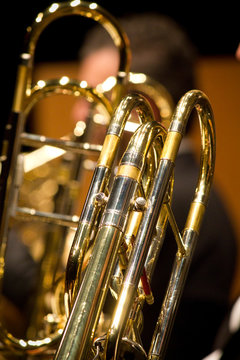 Trombone de Vara, instrumento de sopro, metais
