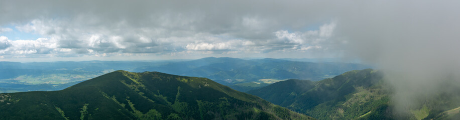 Fototapeta premium Beautifil view on Low Tatras mountains Slovakia