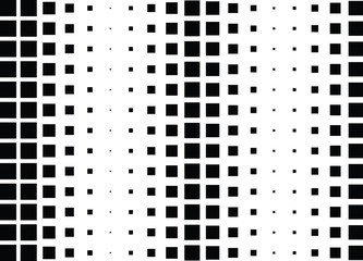 Fototapeta premium Abstract halftone dotted background. Monochrome pattern with square. Vector modern pop art texture for posters, sites, cover, business cards, postcards, grunge art, labels layout, stickers.