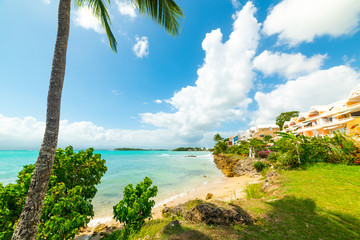 Bas du Fort shore in Guadeloupe