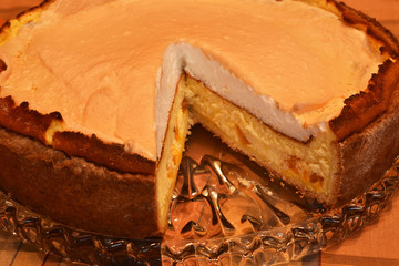 Mandarinen-Käsekuchen mit Baiser