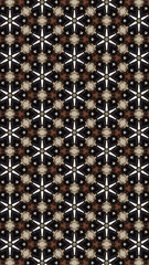 Seamless Pattern (Triangle shapes, White Star Light on Blue Textile Pattern)