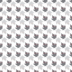 Seamless pattern with patterned leaves. Complex illustration.