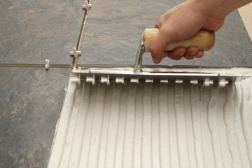 Tile installation process