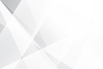 Obraz premium Abstract geometric white and gray color background. Vector, illustration.