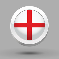 Fototapeta premium England flag in 3D circle frame