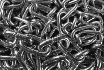 Metal chain background and texture